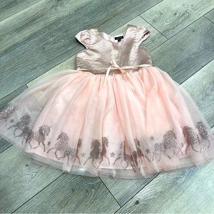 Zunie unicorn glitter dress